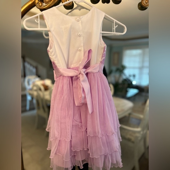 Lilac lace Kids Dress - Picture 2 of 2